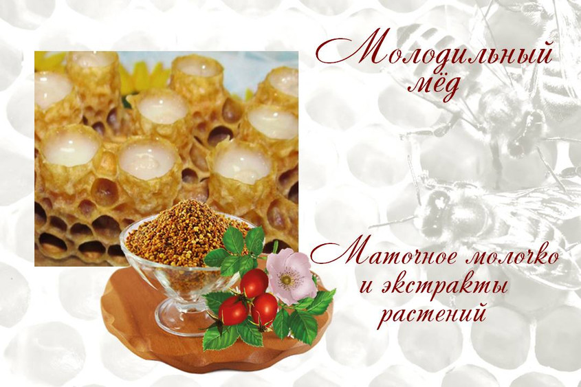 Молодильный мёд на маточном молочке Молодильный мёд на маточном молочке